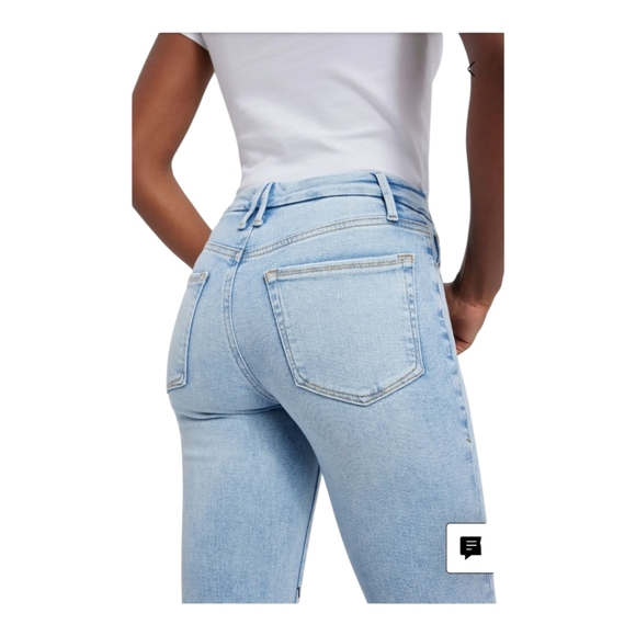 NWOT Good American [12/31] Good Legs Button Fly Straight Leg Jeans - Picture 10 of 10